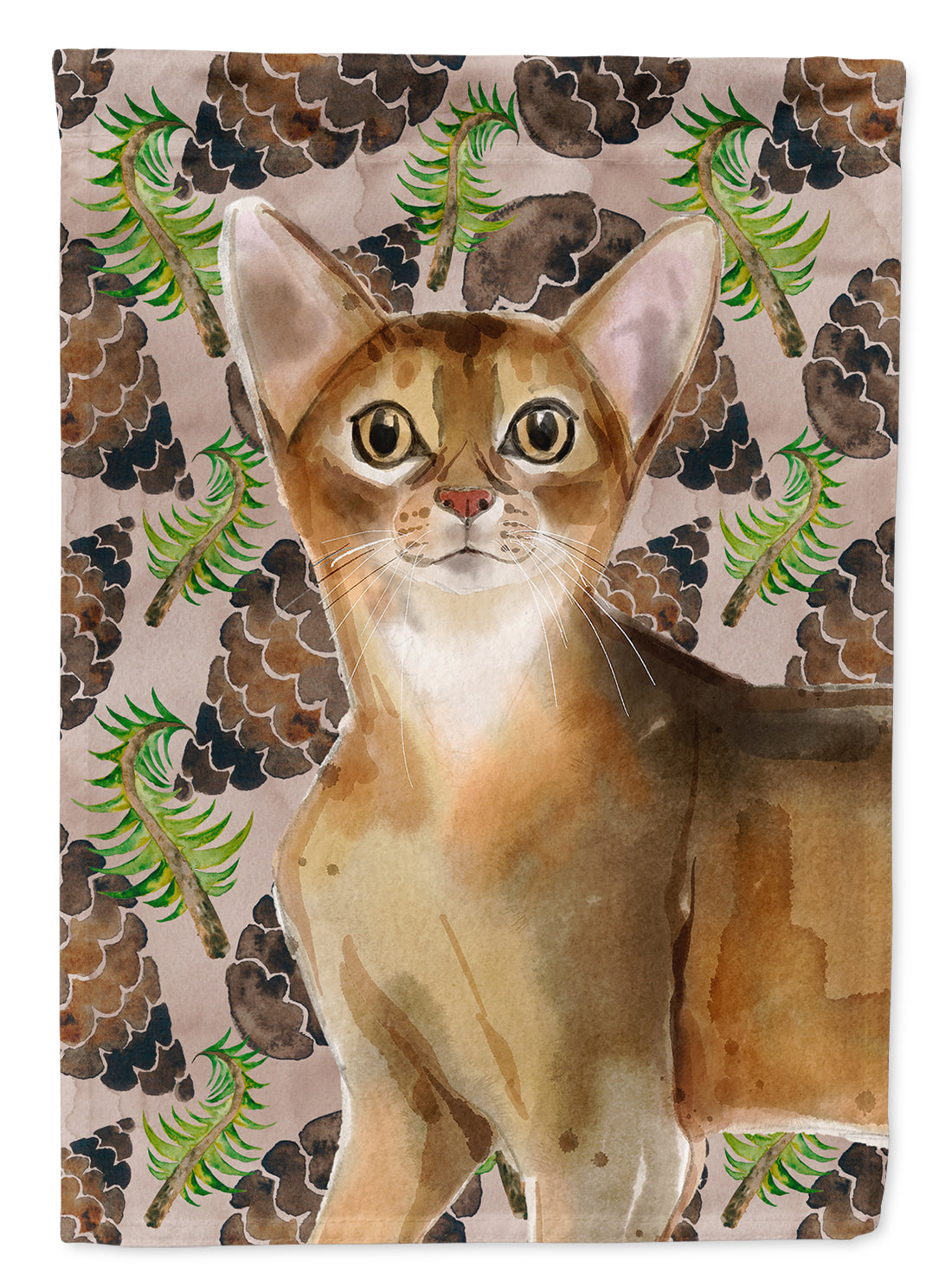 Abyssinian Pine Cones Flag Canvas House Size CK3087CHF