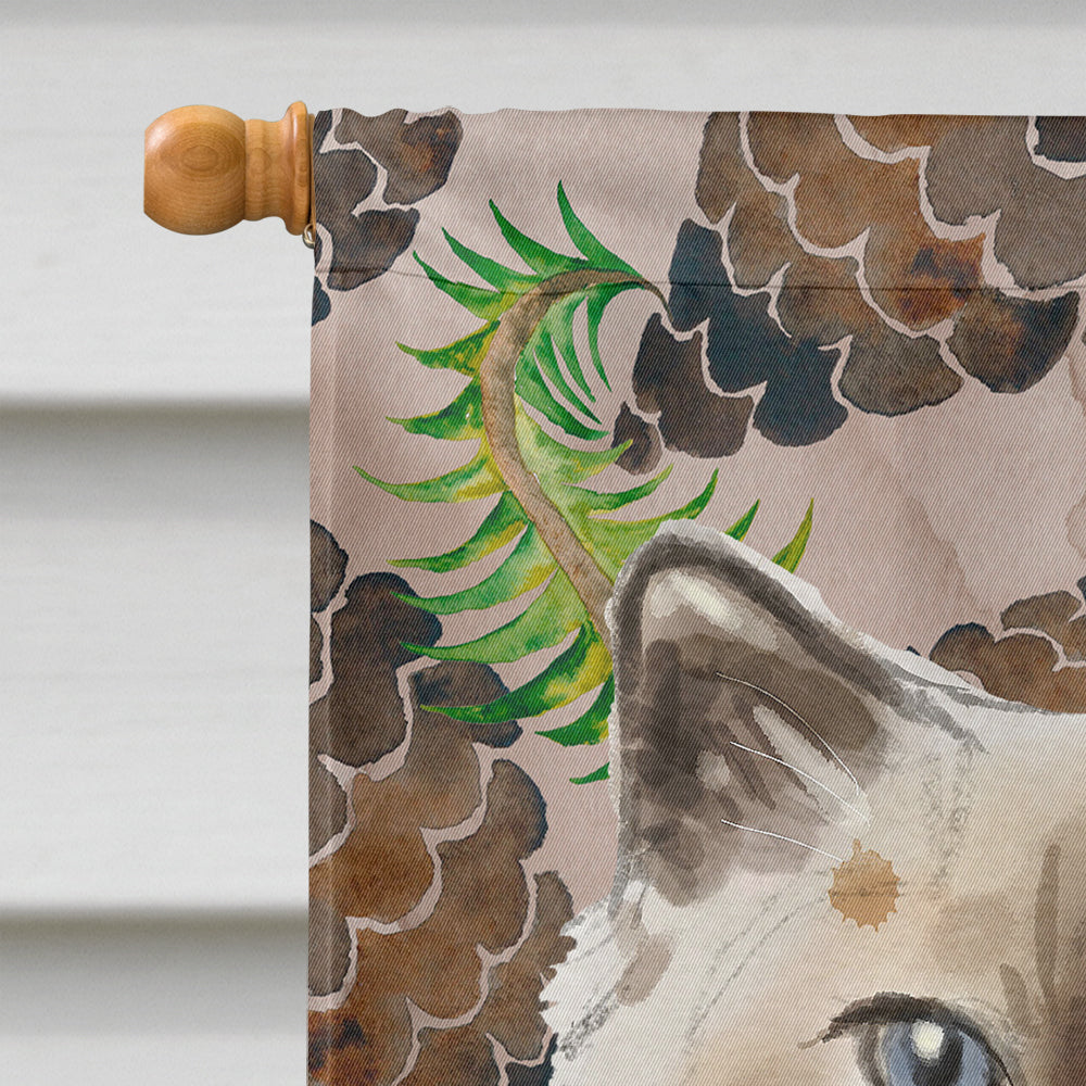 Ragdoll Pine Cones Flag Canvas House Size CK3097CHF  the-store.com.