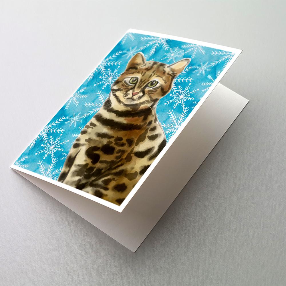 Buy this Bengal Winter Snowflake Greeting Cards and Envelopes Pack of 8