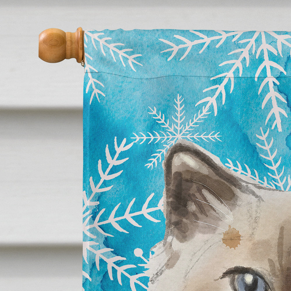 Ragdoll Winter Snowflake Flag Canvas House Size CK3112CHF  the-store.com.