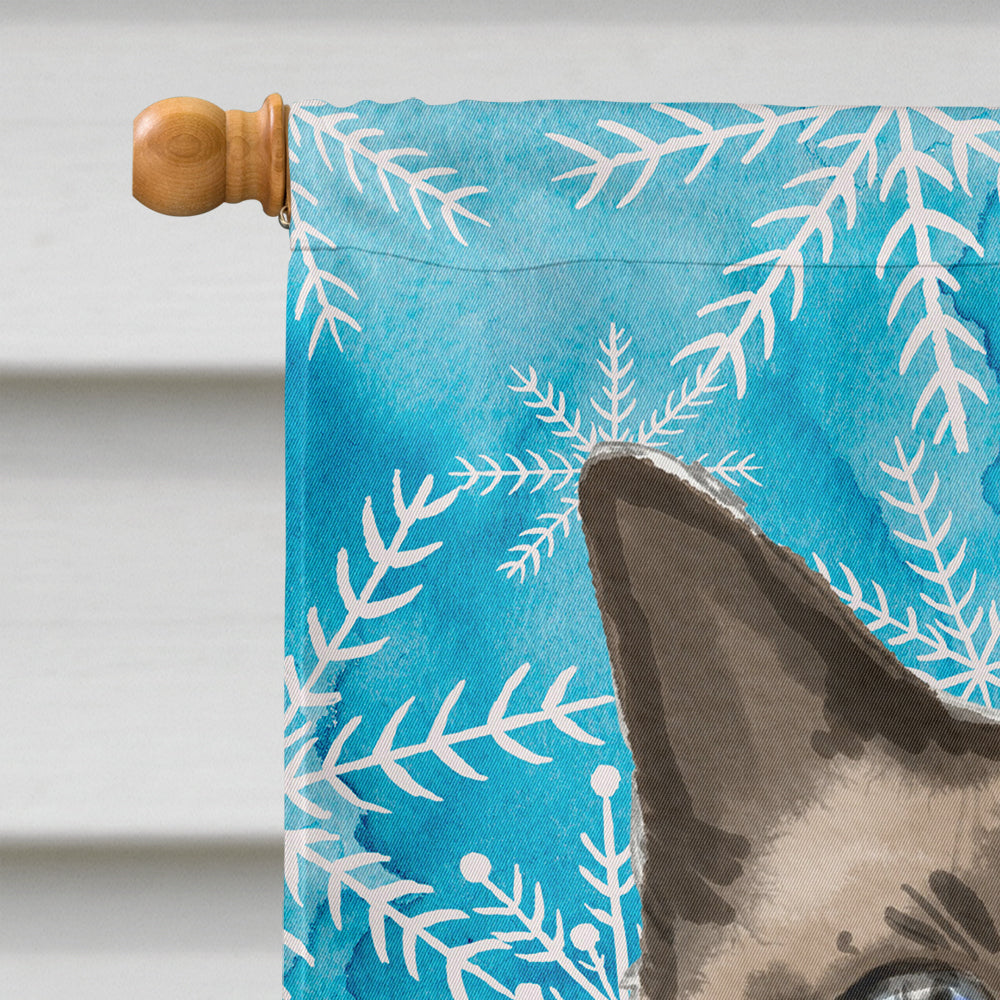 Siamese Winter Snowflake Flag Canvas House Size CK3114CHF  the-store.com.
