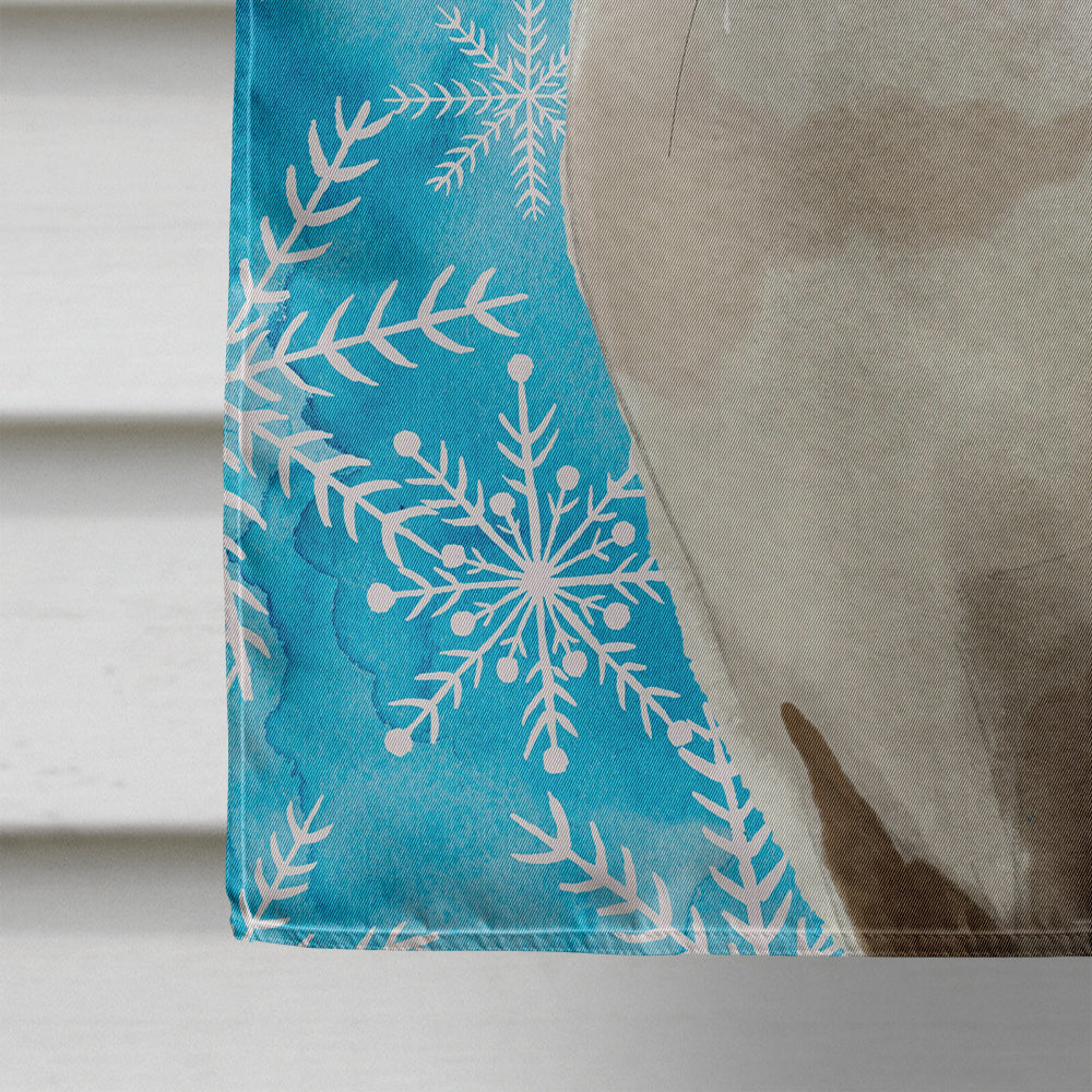 Siamese Winter Snowflake Flag Canvas House Size CK3114CHF