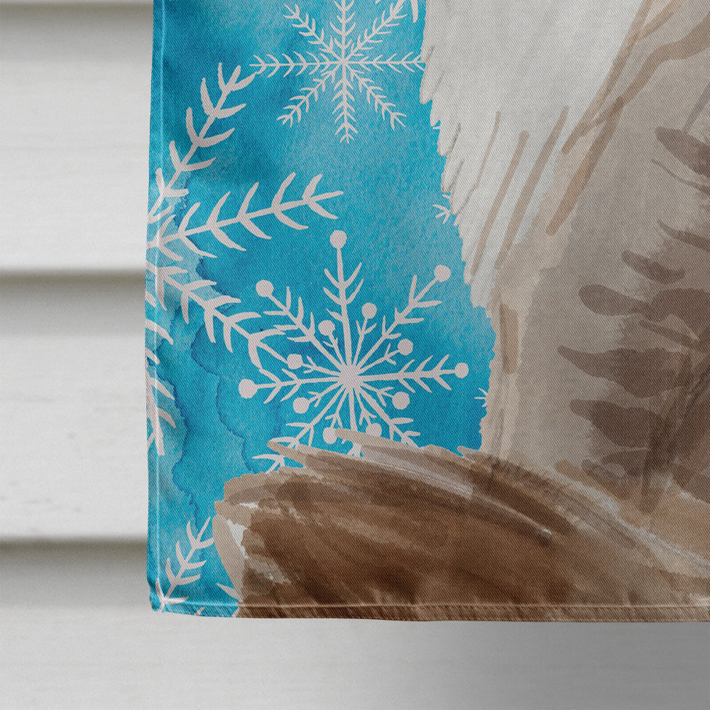 Siberian Winter Snowflake Flag Canvas House Size CK3115CHF