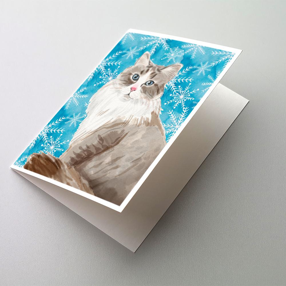 Buy this Siberian Winter Snowflake Greeting Cards and Envelopes Pack of 8