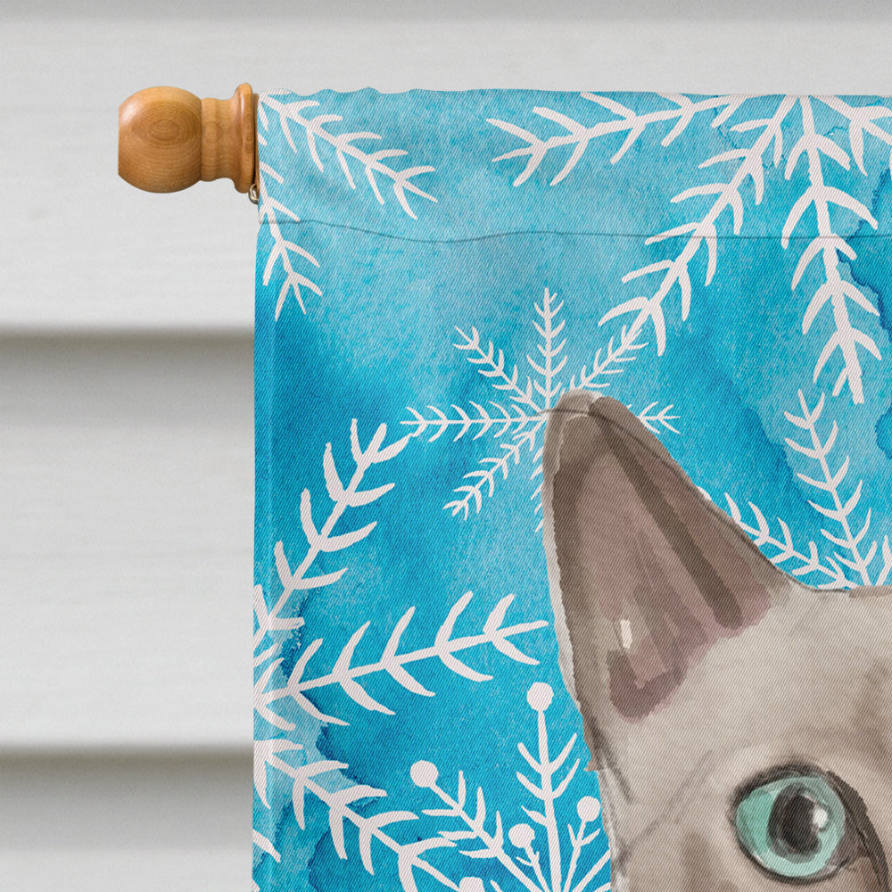 Tonkinese Winter Snowflake Flag Canvas House Size CK3116CHF  the-store.com.