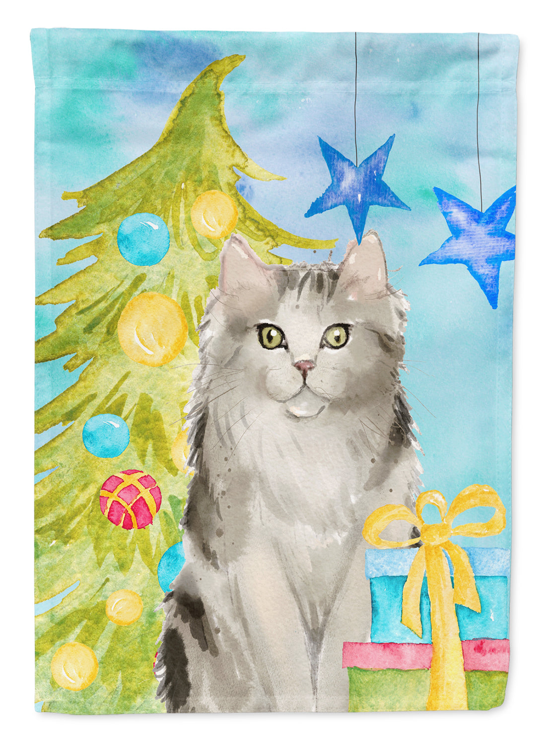 Ragamuffin Christmas Presents Flag Canvas House Size CK3126CHF  the-store.com.