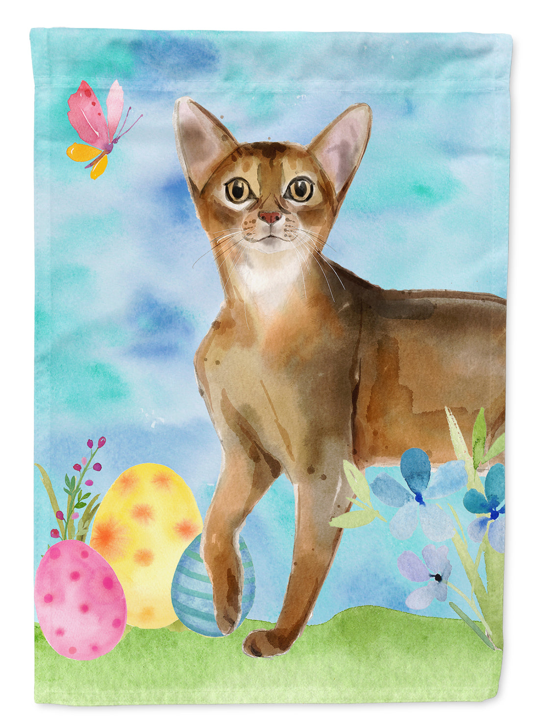 Abyssinian Easter Eggs Flag Canvas House Size CK3132CHF