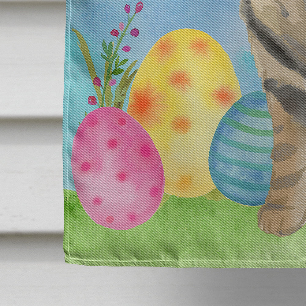 American Shorthair Brown Tabby Easter Eggs Flag Canvas House Size CK3133CHF