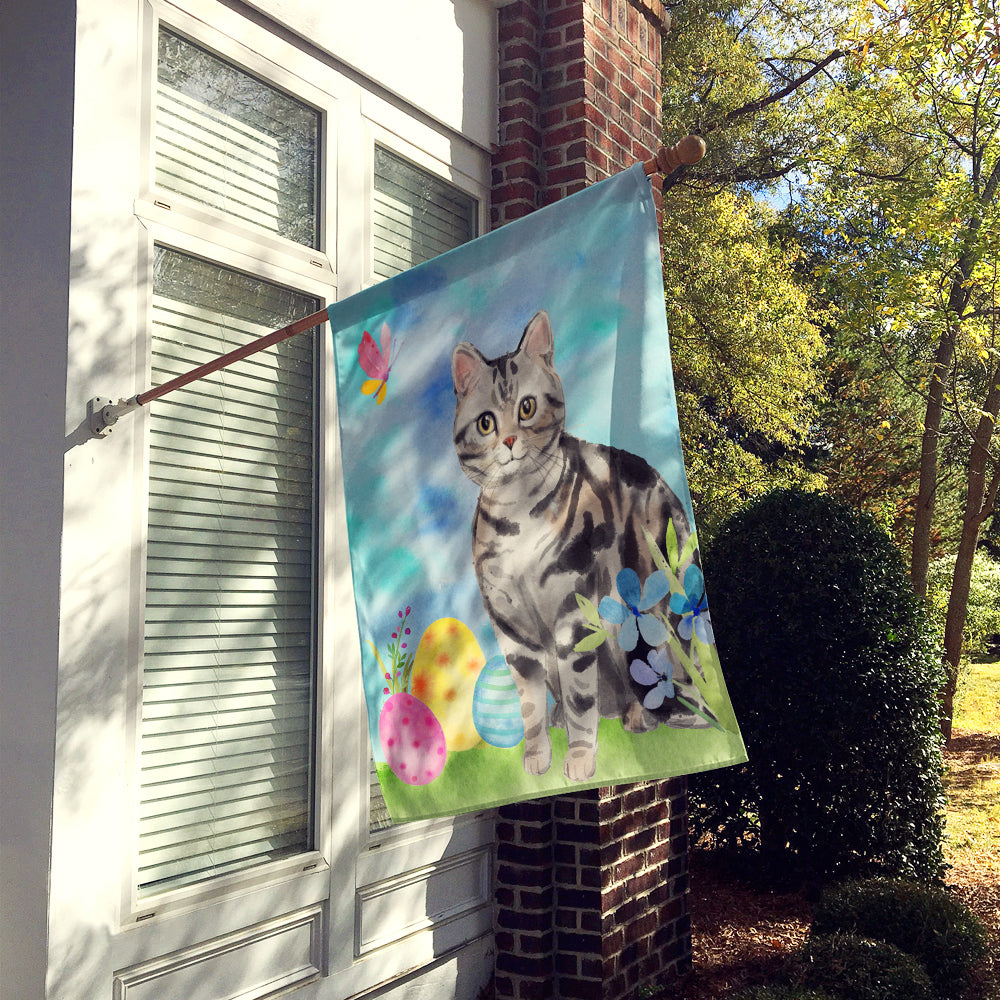 American Shorthair Easter Eggs Flag Canvas House Size CK3134CHF  the-store.com.