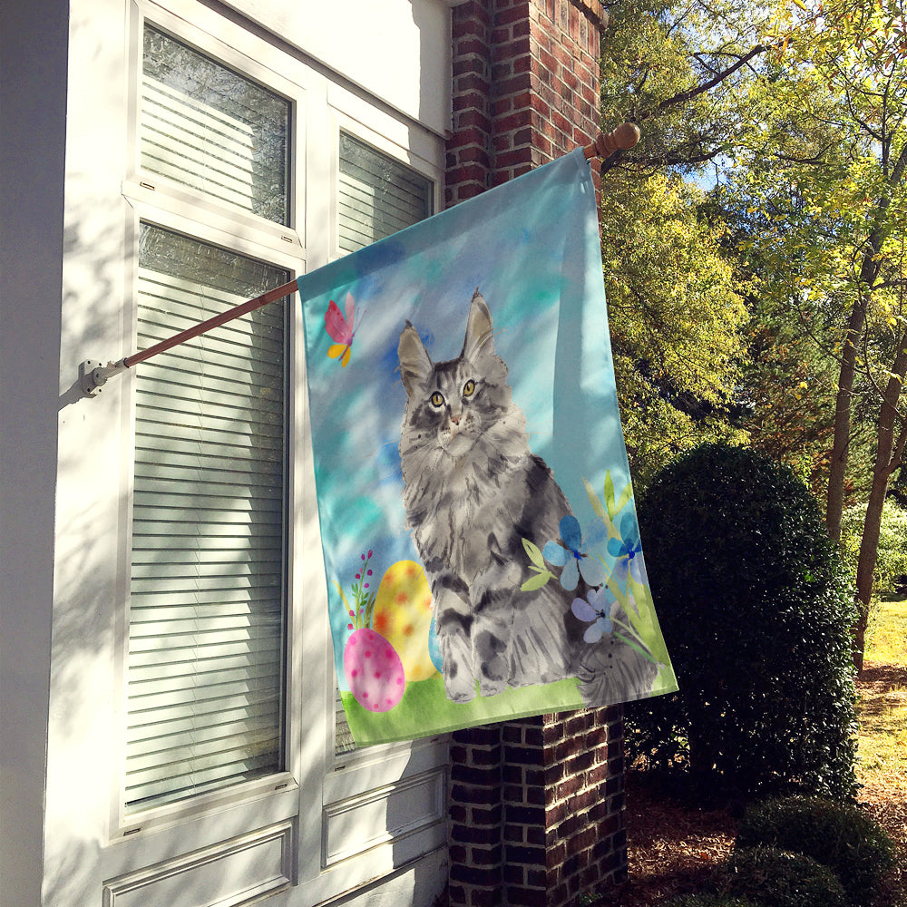 Maine Coon Easter Eggs Flag Canvas House Size CK3139CHF  the-store.com.