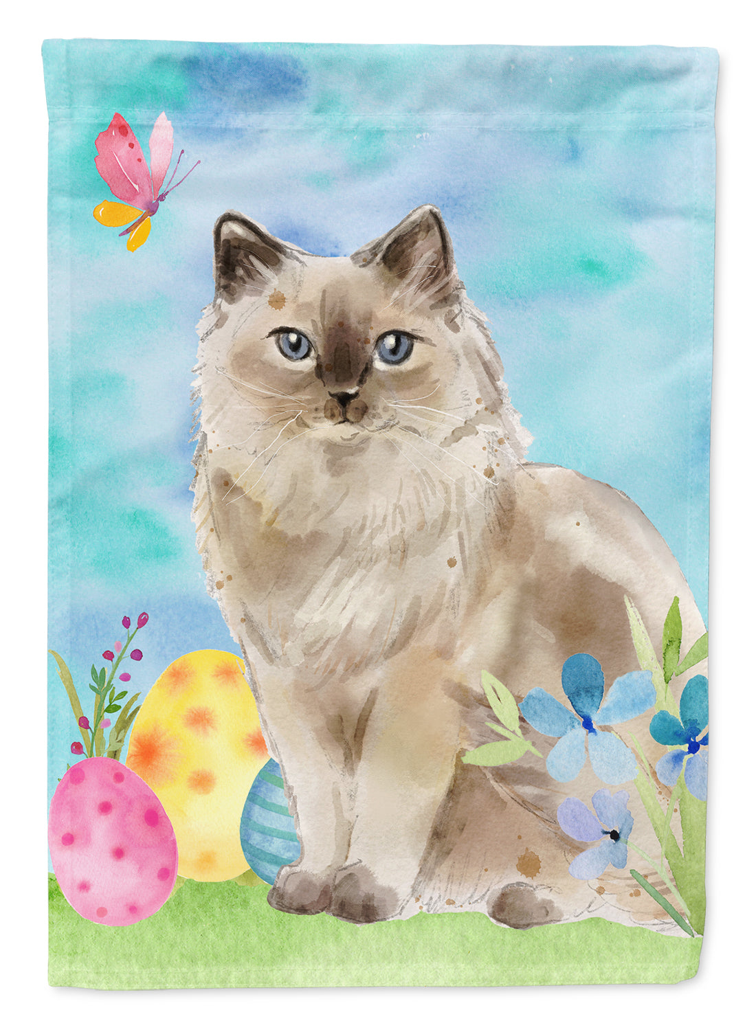 Ragdoll Easter Eggs Flag Canvas House Size CK3142CHF  the-store.com.