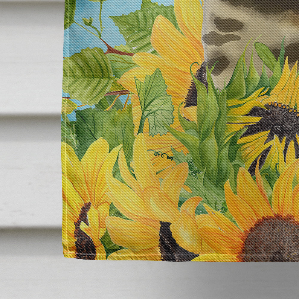 Bengal in Sunflowers Flag Canvas House Size CK3150CHF  the-store.com.