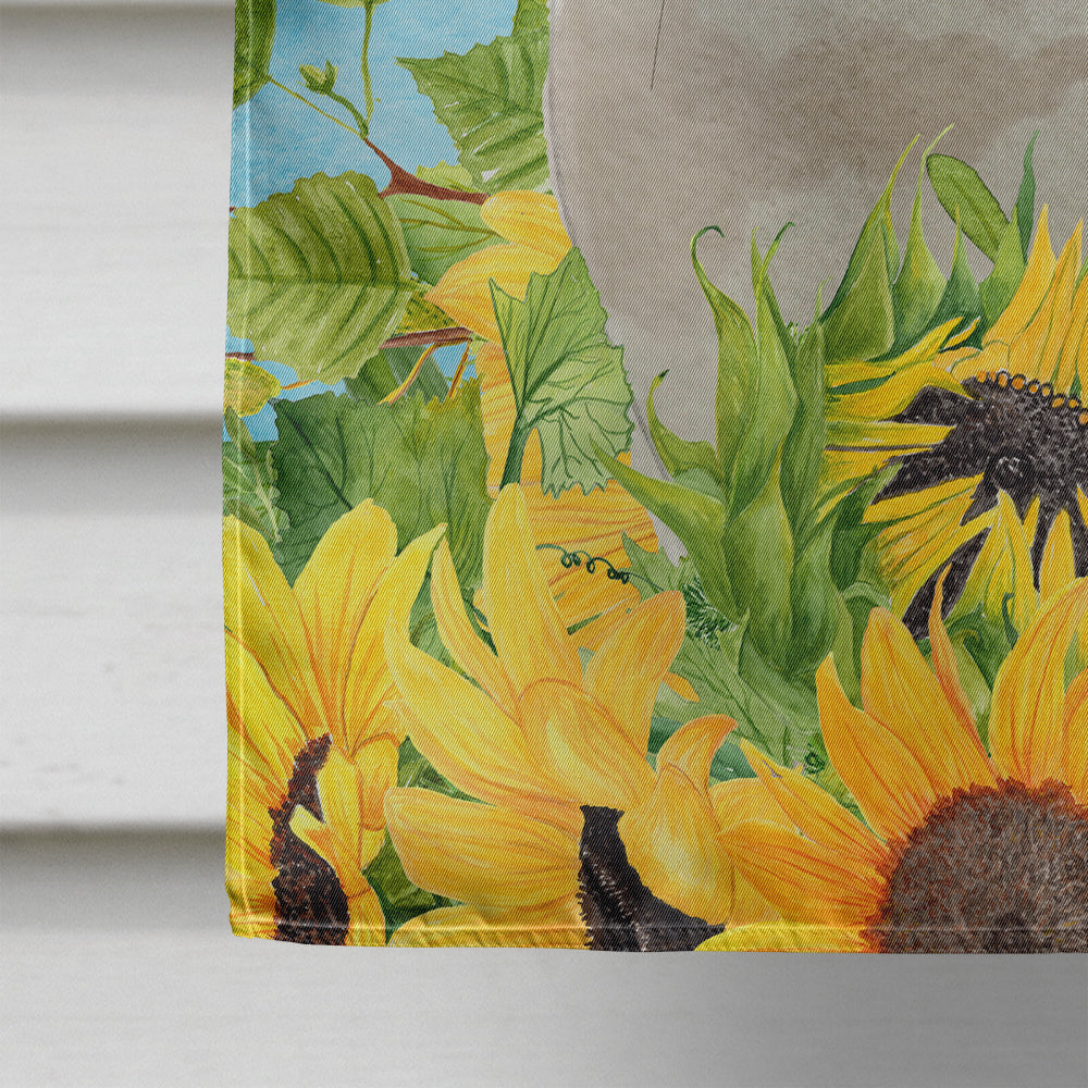 Siamese in Sunflowers Flag Canvas House Size CK3159CHF  the-store.com.