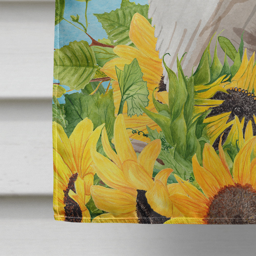 Siberian in Sunflowers Flag Canvas House Size CK3160CHF