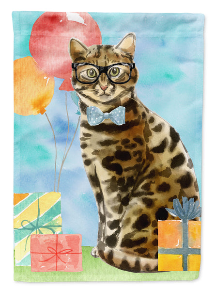 Bengal Happy Birthday Flag Canvas House Size CK3165CHF
