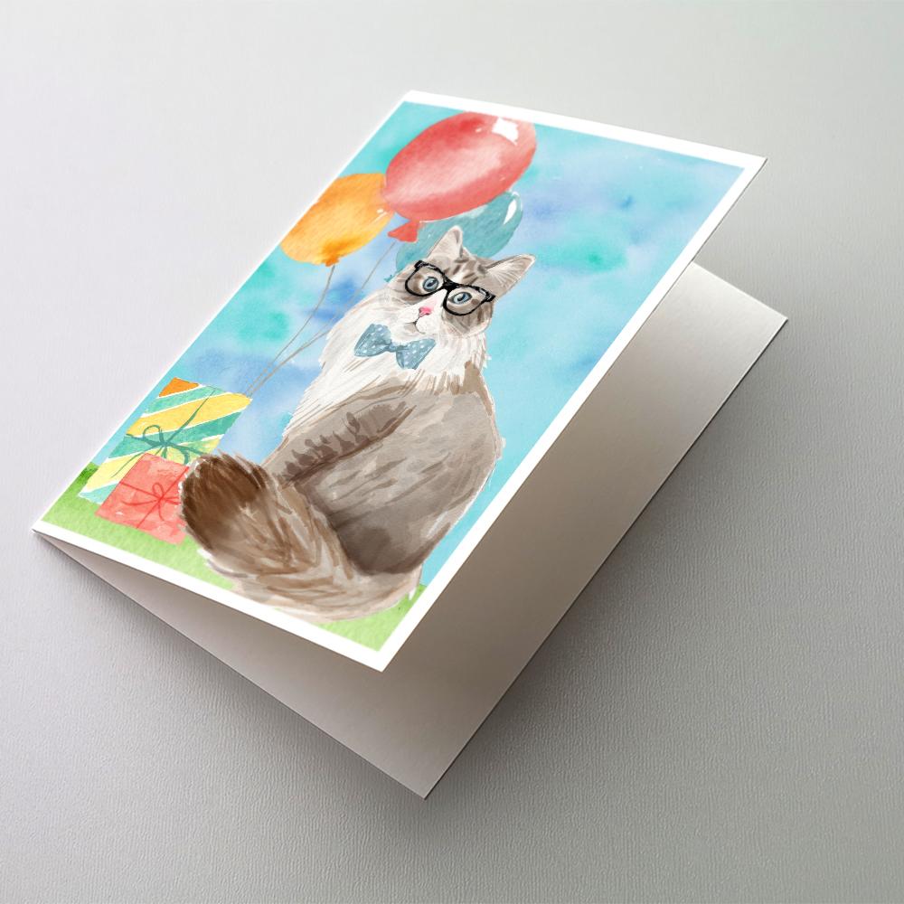 Buy this Siberian Happy Birthday Greeting Cards and Envelopes Pack of 8