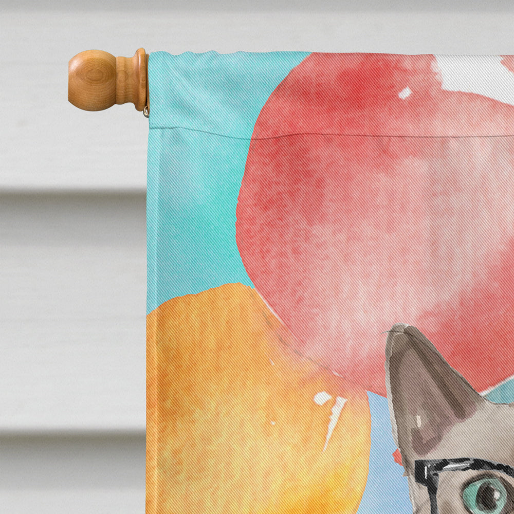 Tonkinese Happy Birthday Flag Canvas House Size CK3176CHF  the-store.com.