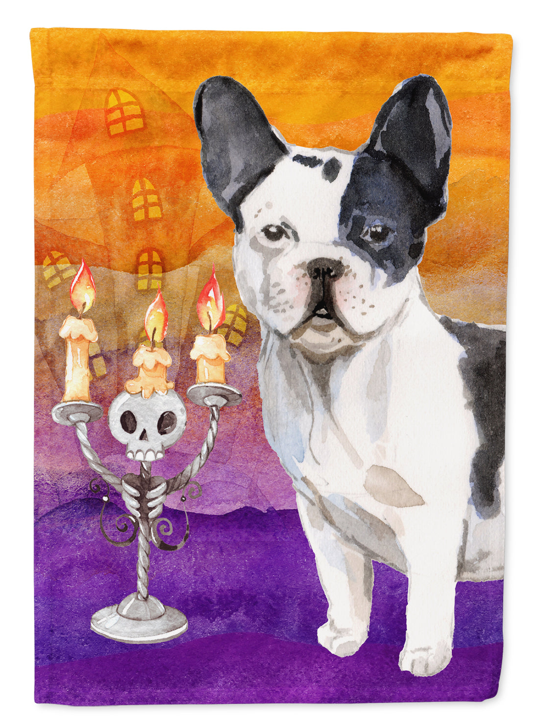 Hallween French Bulldog Flag Canvas House Size CK3206CHF  the-store.com.