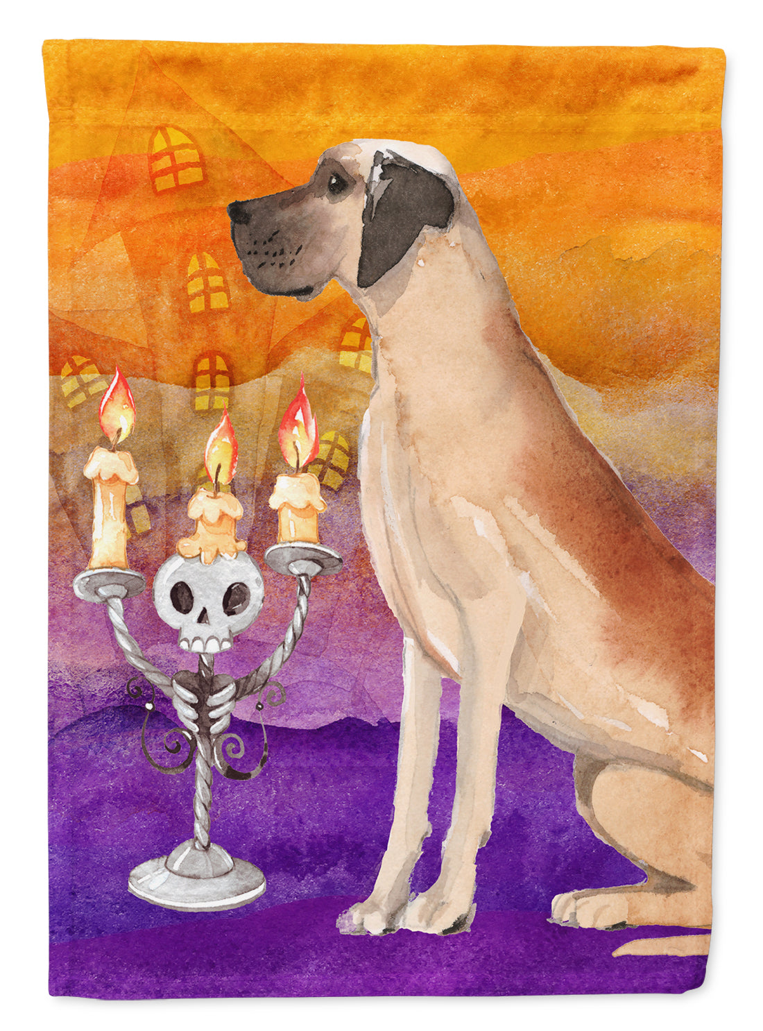 Hallween Great Dane Flag Canvas House Size CK3218CHF  the-store.com.