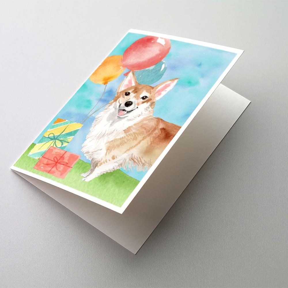 Buy this Happy Birthday Corgi Greeting Cards and Envelopes Pack of 8
