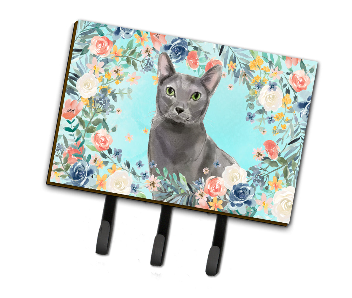 Blue Russian Spring Flowers Leash or Key Holder CK3390TH68  the-store.com.