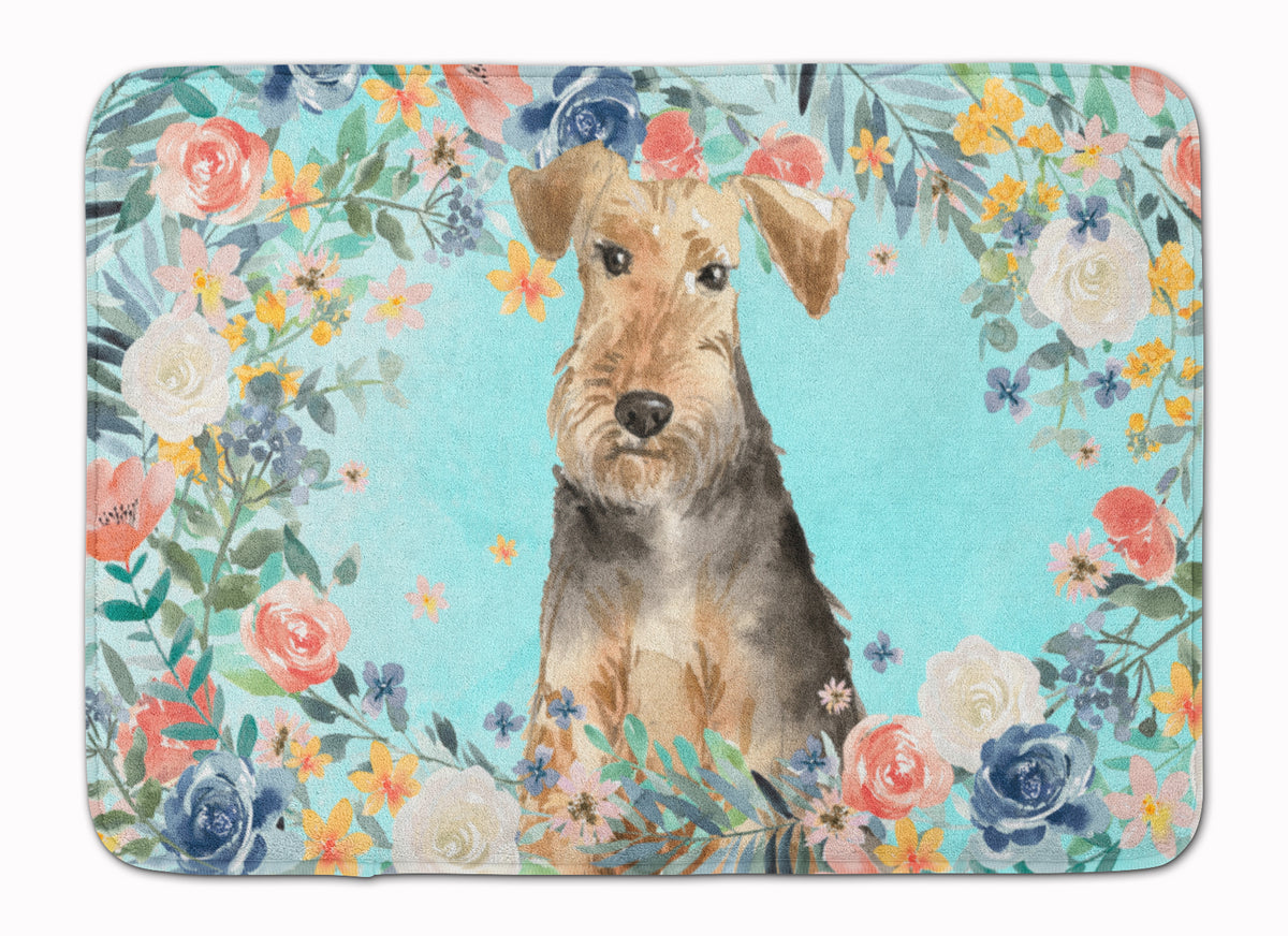 Airedale Terrier Machine Washable Memory Foam Mat CK3405RUG - the-store.com