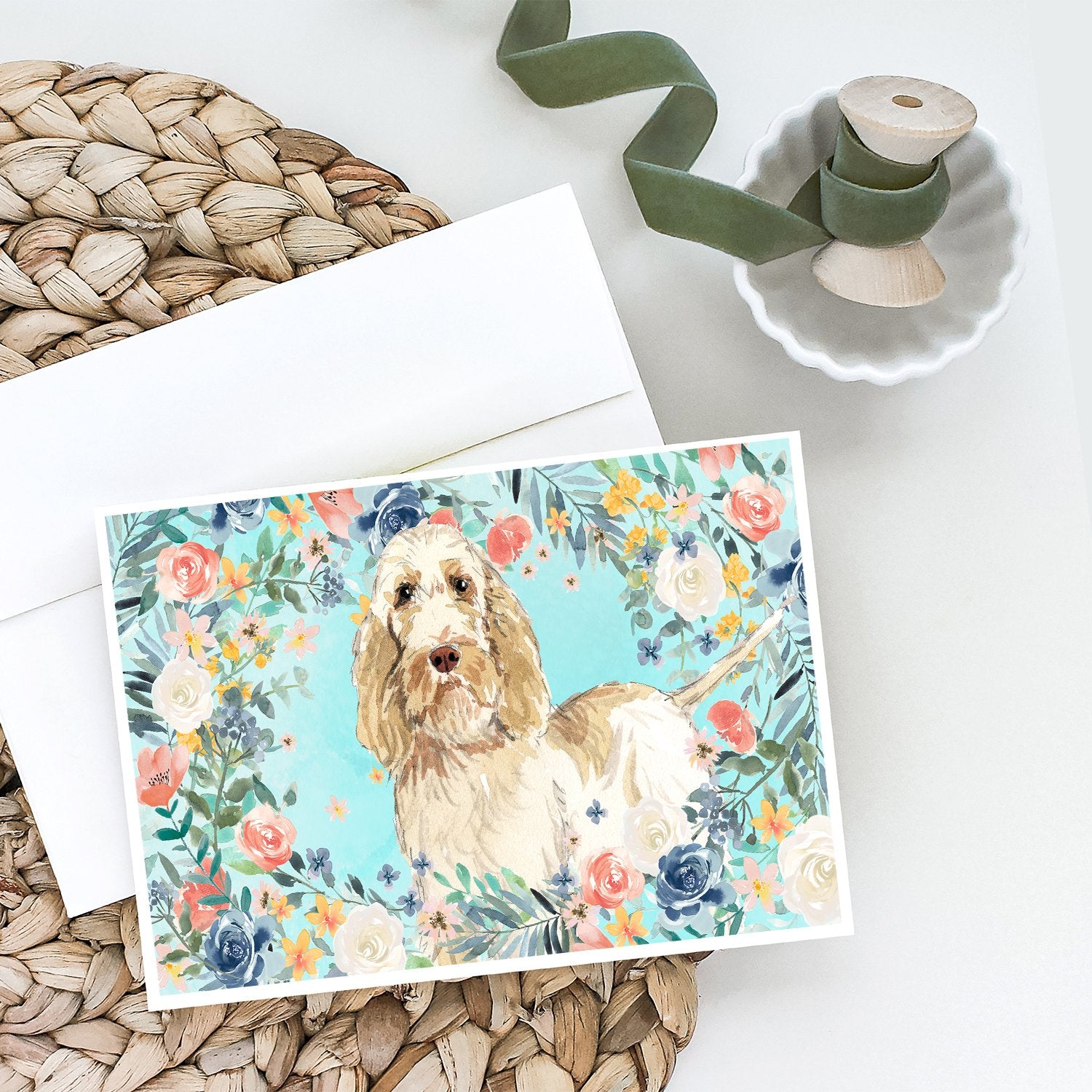 Spinone Italiano Greeting Cards and Envelopes Pack of 8 - the-store.com