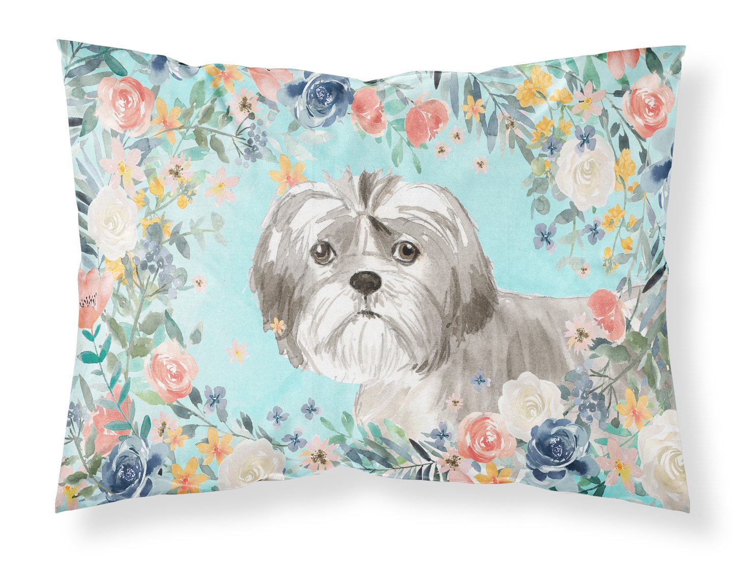 Shih Tzu Puppy Fabric Standard Pillowcase CK3409PILLOWCASE by Caroline's Treasures