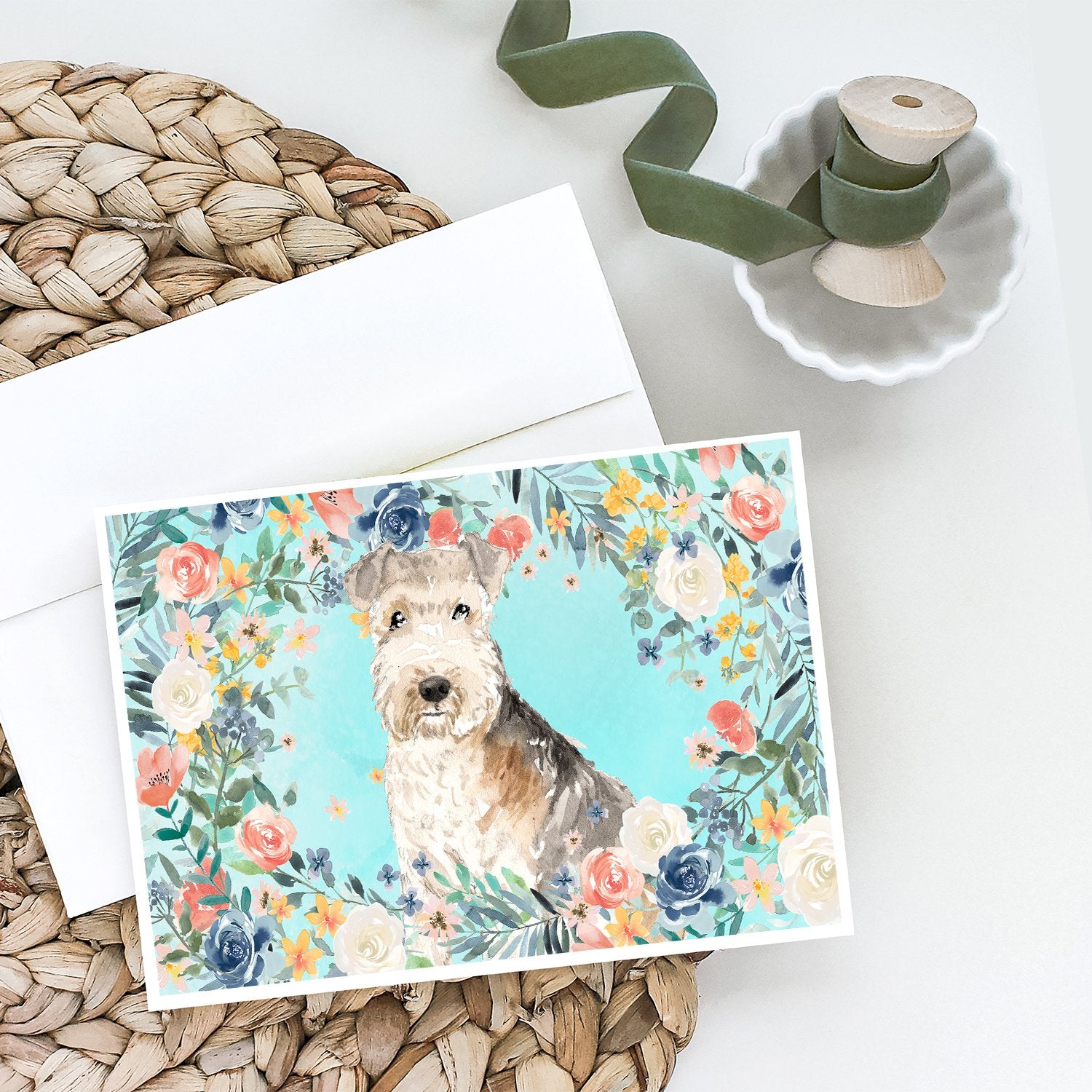 Lakeland Terrier Greeting Cards and Envelopes Pack of 8 - the-store.com
