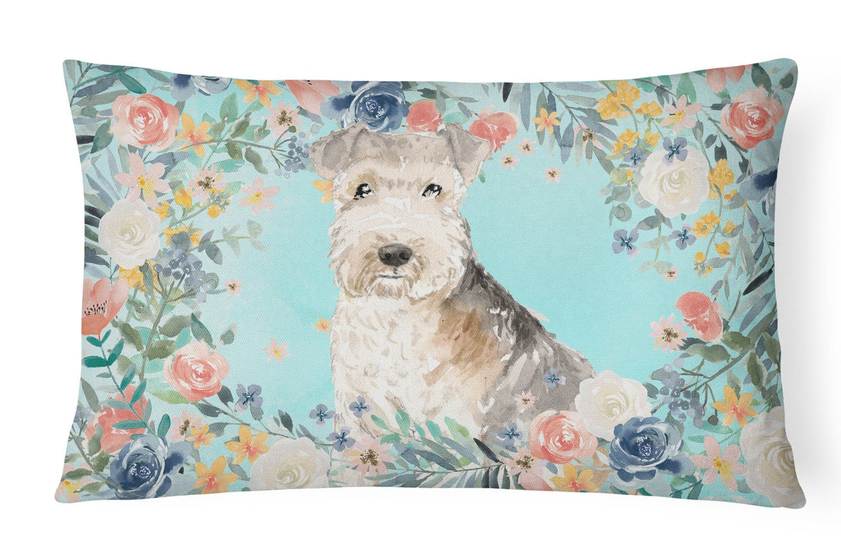 Lakeland Terrier Canvas Fabric Decorative Pillow CK3420PW1216 by Caroline&#39;s Treasures