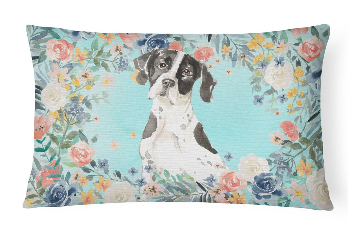 English Pointer Canvas Fabric Decorative Pillow CK3427PW1216 by Caroline&#39;s Treasures