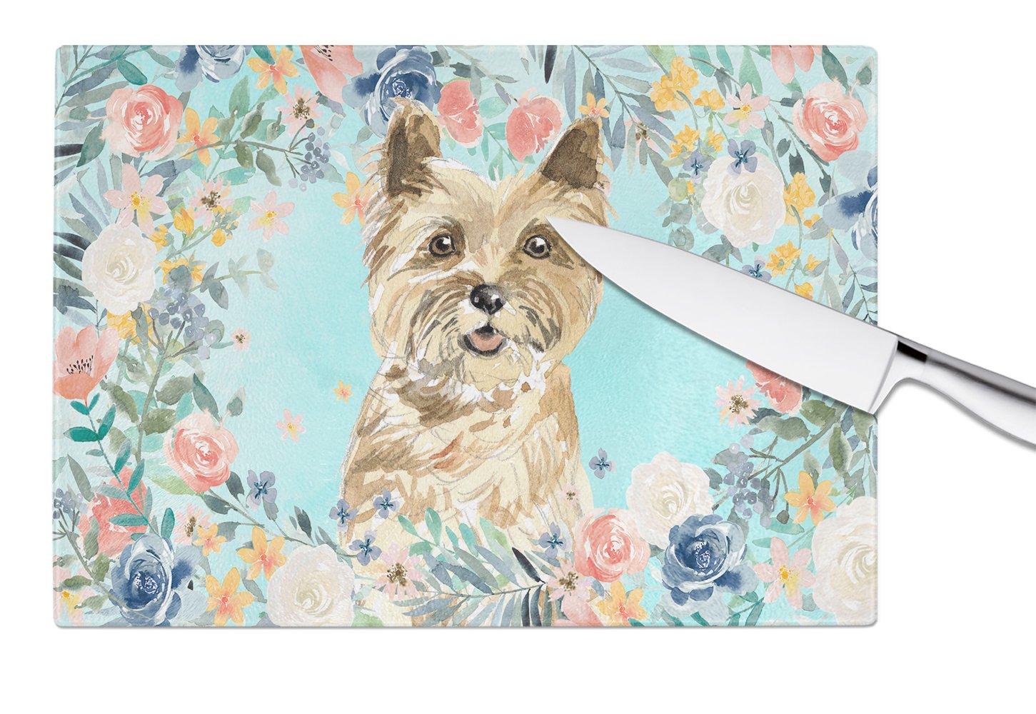 Cairn Terrier Glass Cutting Board Large CK3430LCB by Caroline's Treasures
