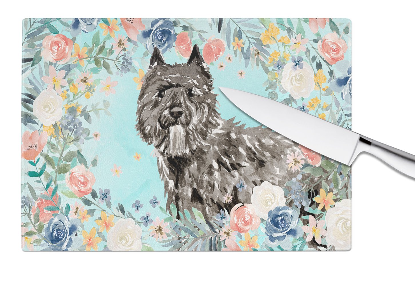 Bouvier des Flandres Glass Cutting Board Large CK3432LCB by Caroline's Treasures