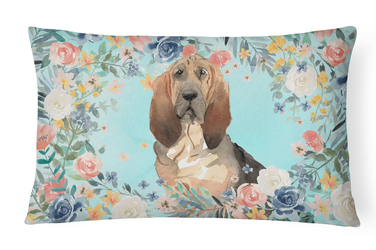 Bloodhound Canvas Fabric Decorative Pillow CK3434PW1216 by Caroline&#39;s Treasures