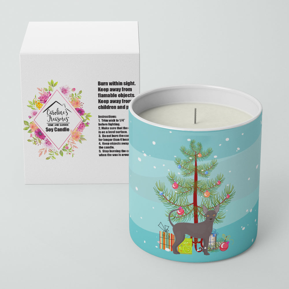 Abyssinian or African Hairless Dog Christmas Tree 10 oz Decorative Soy Candle - the-store.com