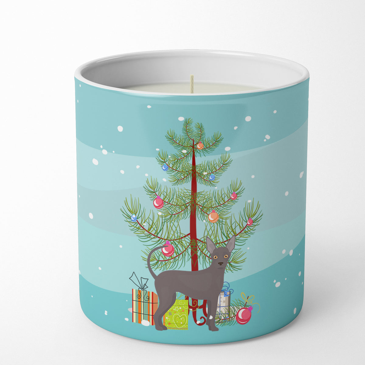 Buy this Abyssinian or African Hairless Dog Christmas Tree 10 oz Decorative Soy Candle