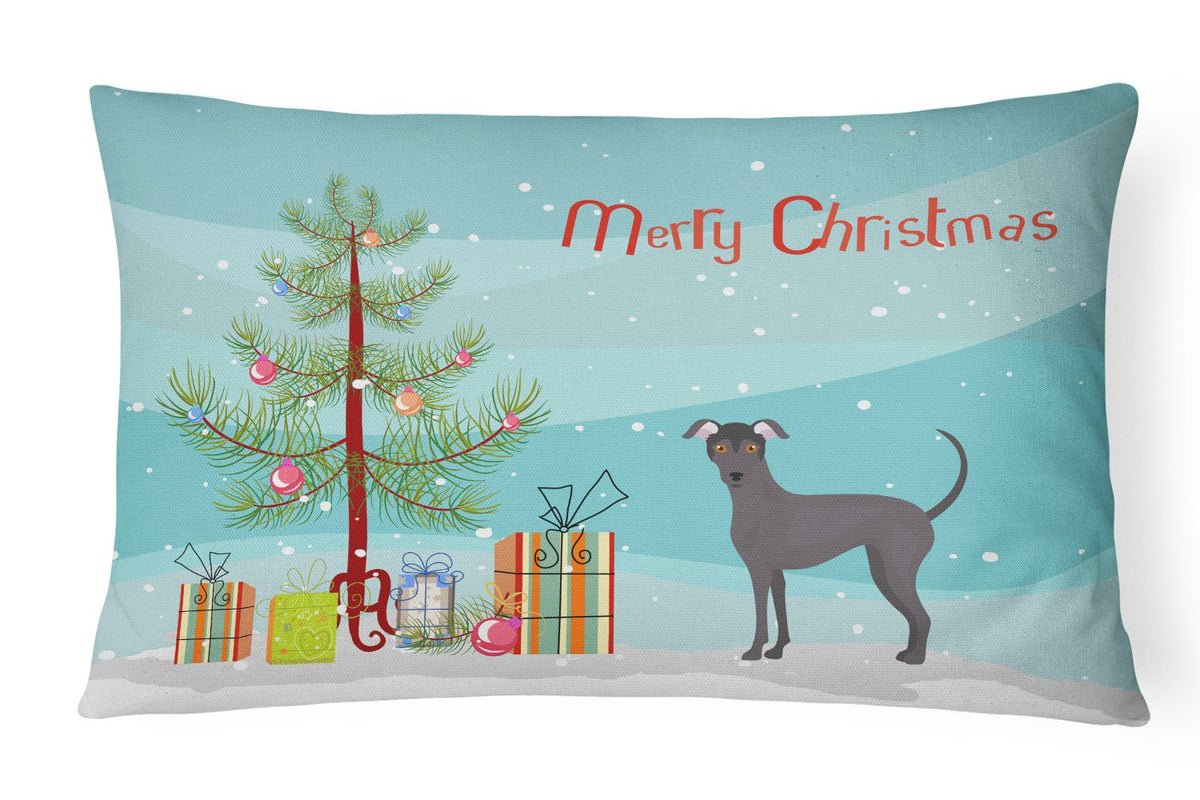 Argentine Pila Dog Christmas Tree Canvas Fabric Decorative Pillow CK3442PW1216 by Caroline&#39;s Treasures