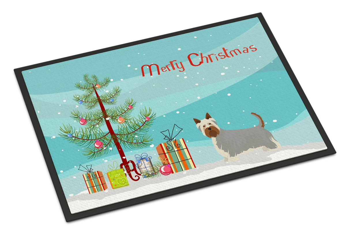 Australian Silky Terrier Christmas Tree Indoor or Outdoor Mat 24x36 CK3443JMAT by Caroline&#39;s Treasures