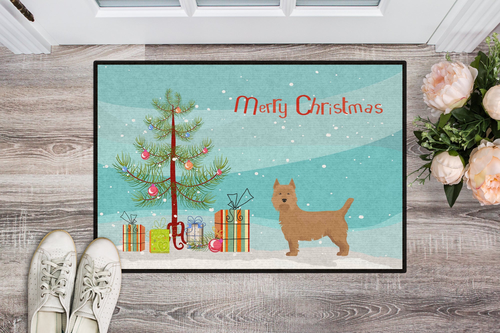 Airedale Terrier Christmas Tree Indoor or Outdoor Mat 24x36 CK3444JMAT by Caroline's Treasures