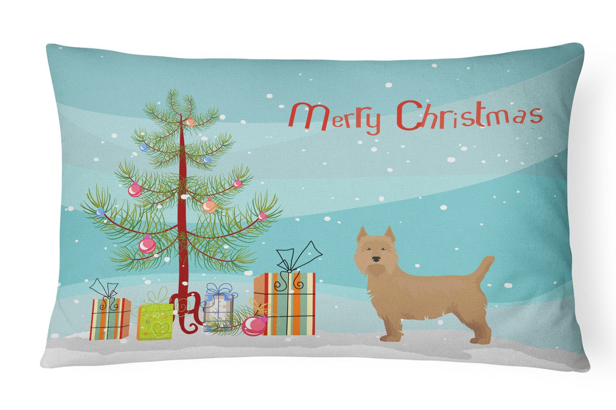 Airedale Terrier Christmas Tree Canvas Fabric Decorative Pillow CK3444PW1216 by Caroline&#39;s Treasures