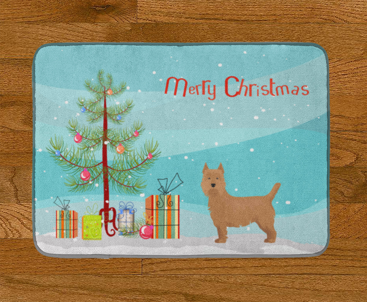 Airedale Terrier Christmas Tree Machine Washable Memory Foam Mat CK3444RUG - the-store.com
