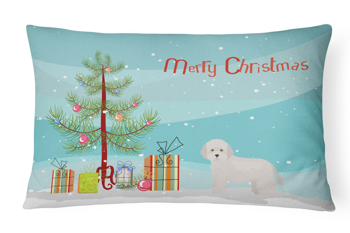 Cyprus Poodle Christmas Tree Canvas Fabric Decorative Pillow CK3449PW1216 by Caroline&#39;s Treasures