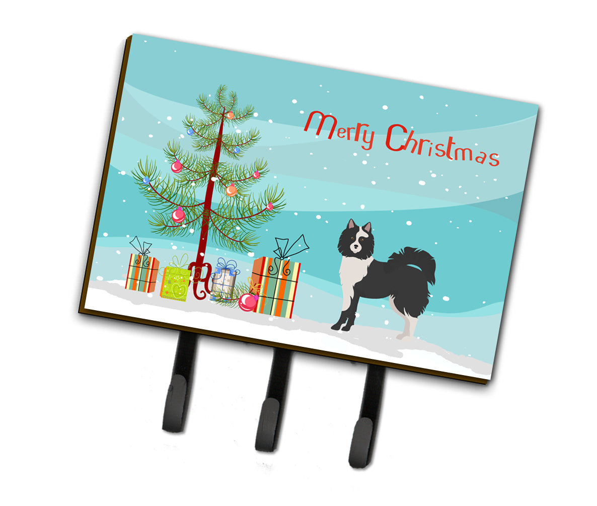 Black and White Elo dog Christmas Tree Leash or Key Holder CK3452TH68  the-store.com.