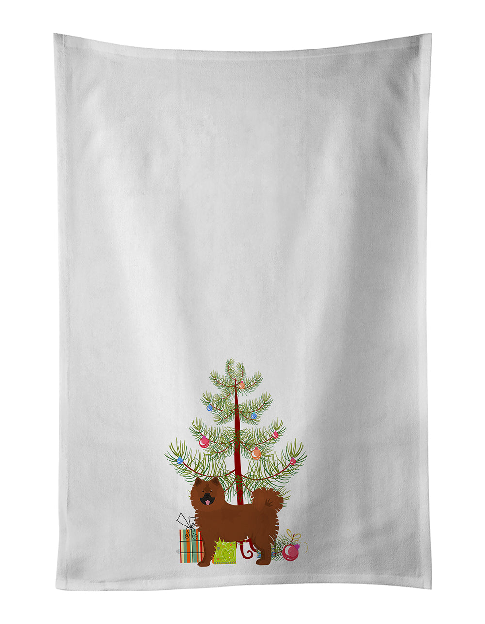 Buy this Eurasier or Eurasian dog Christmas Tree White Kitchen Towel Set of 2