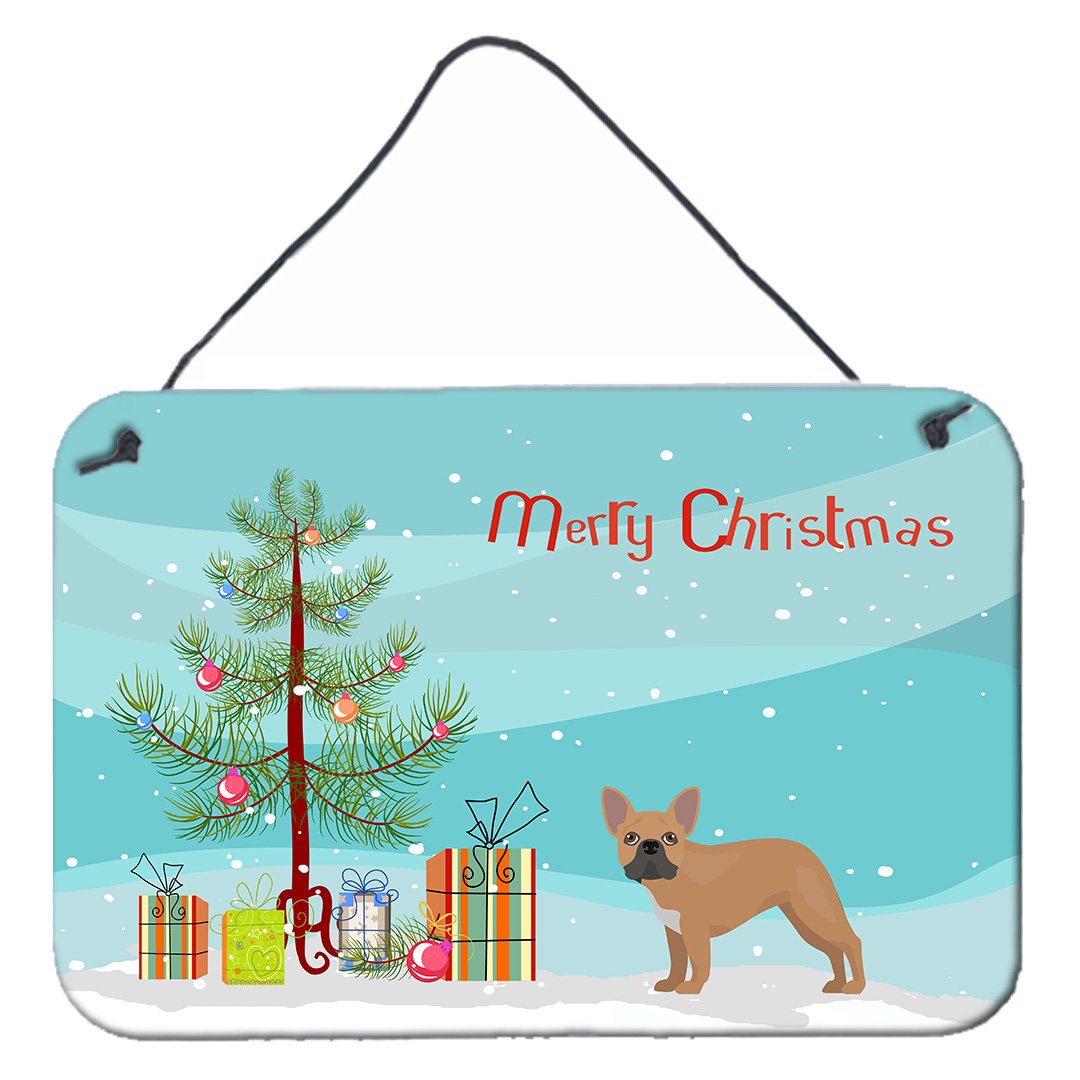 French Bulldog Christmas Tree Wall or Door Hanging Prints CK3455DS812 by Caroline&#39;s Treasures