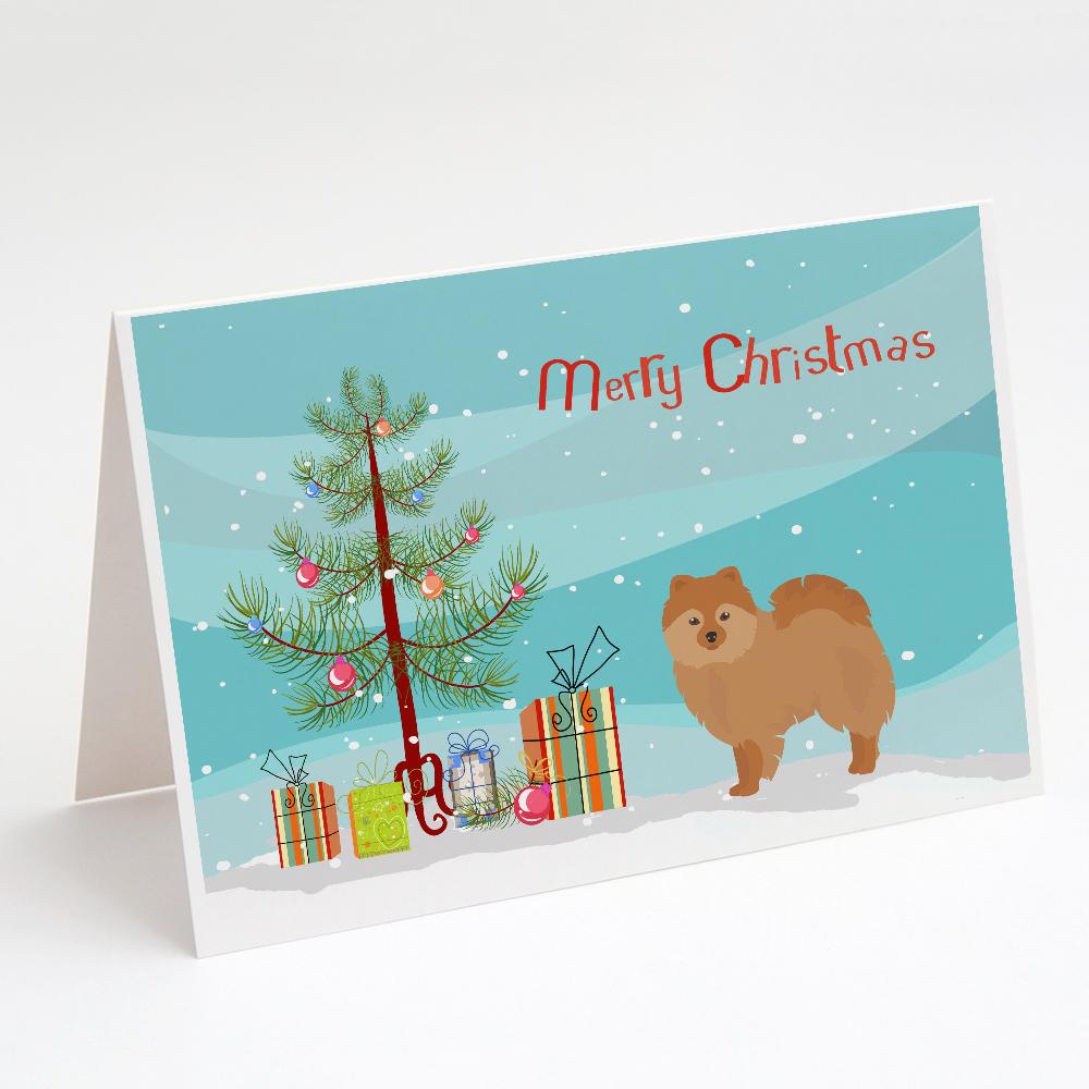 Buy this German Spitz Christmas Tree Greeting Cards and Envelopes Pack of 8