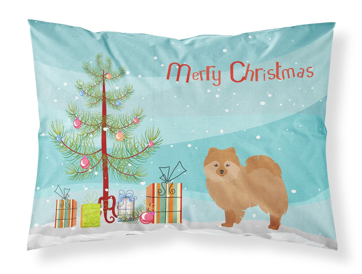German Spitz Christmas Tree Fabric Standard Pillowcase CK3456PILLOWCASE by Caroline&#39;s Treasures