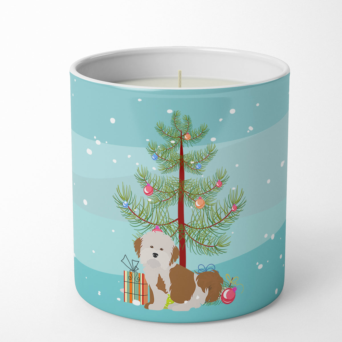 Buy this Havanese Christmas Tree 10 oz Decorative Soy Candle