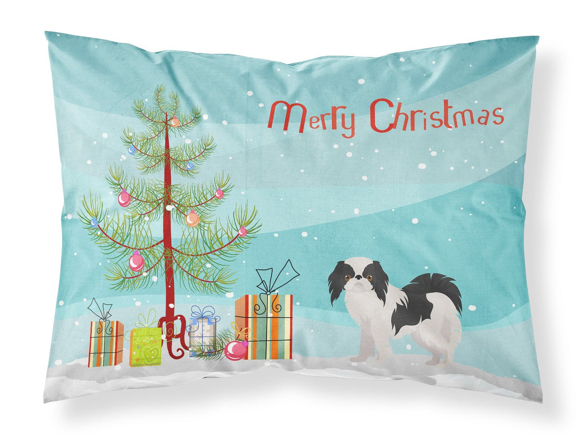 Japanese Chin Christmas Tree Fabric Standard Pillowcase CK3462PILLOWCASE by Caroline&#39;s Treasures