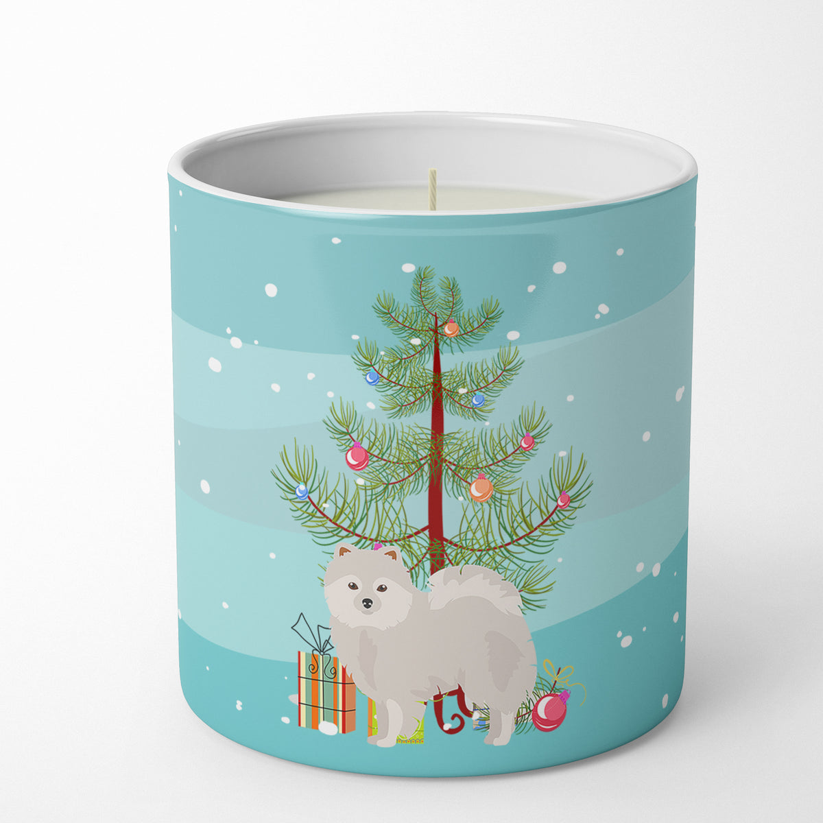Buy this Japanese Spitz Christmas Tree 10 oz Decorative Soy Candle